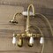 Kingston Brass AE303T7 Wall Mount Clawfoot Tub Faucets, Brushed Brass AE303T7 - alternate 3